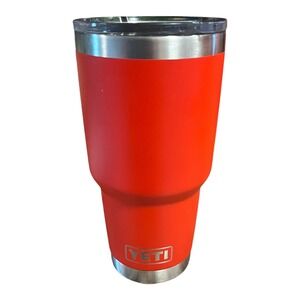 YETI Rambler 30 oz Tumbler Red Stainless Steel Vacuum Insulated MagSlider Lid